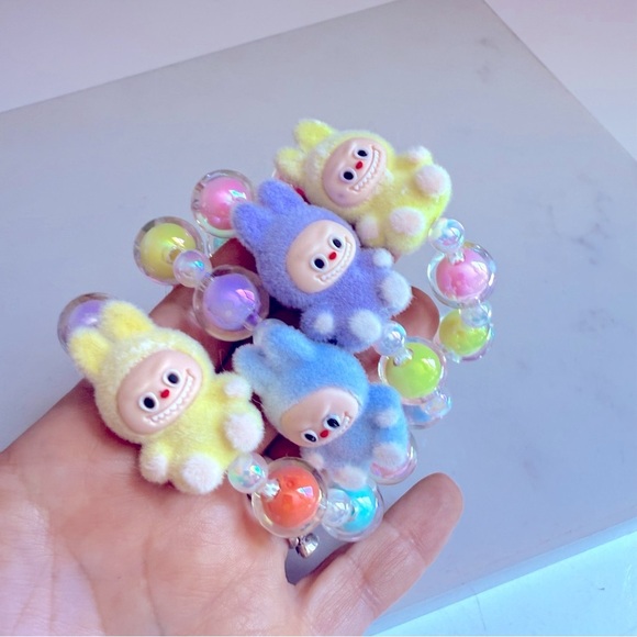 NWOT 1 Handmade Labubu Colorful Beaded Bracelets for Kids - Picture 6 of 7